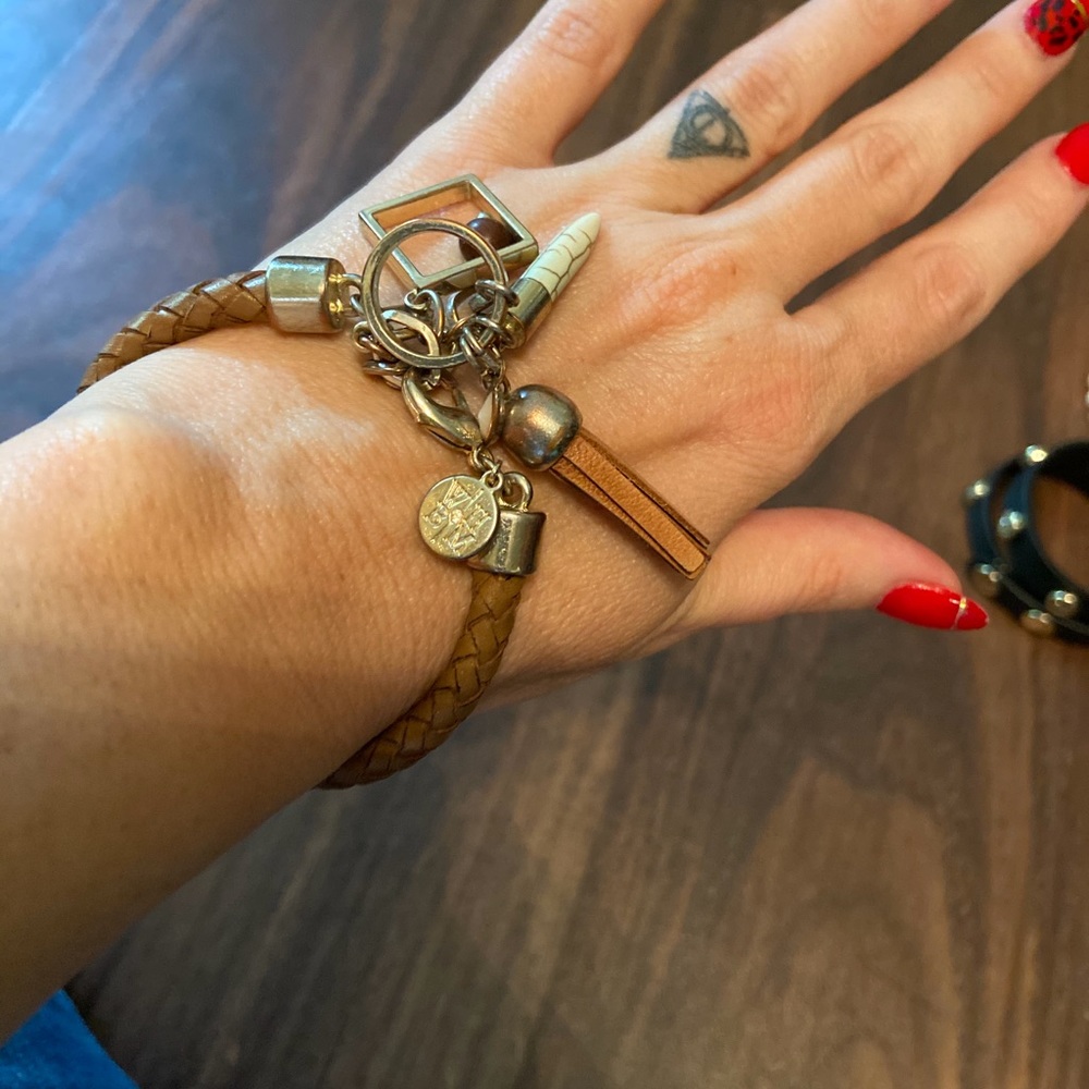 $16 FOR BOTH WHBM Bracelets Real Leather Sold Out!